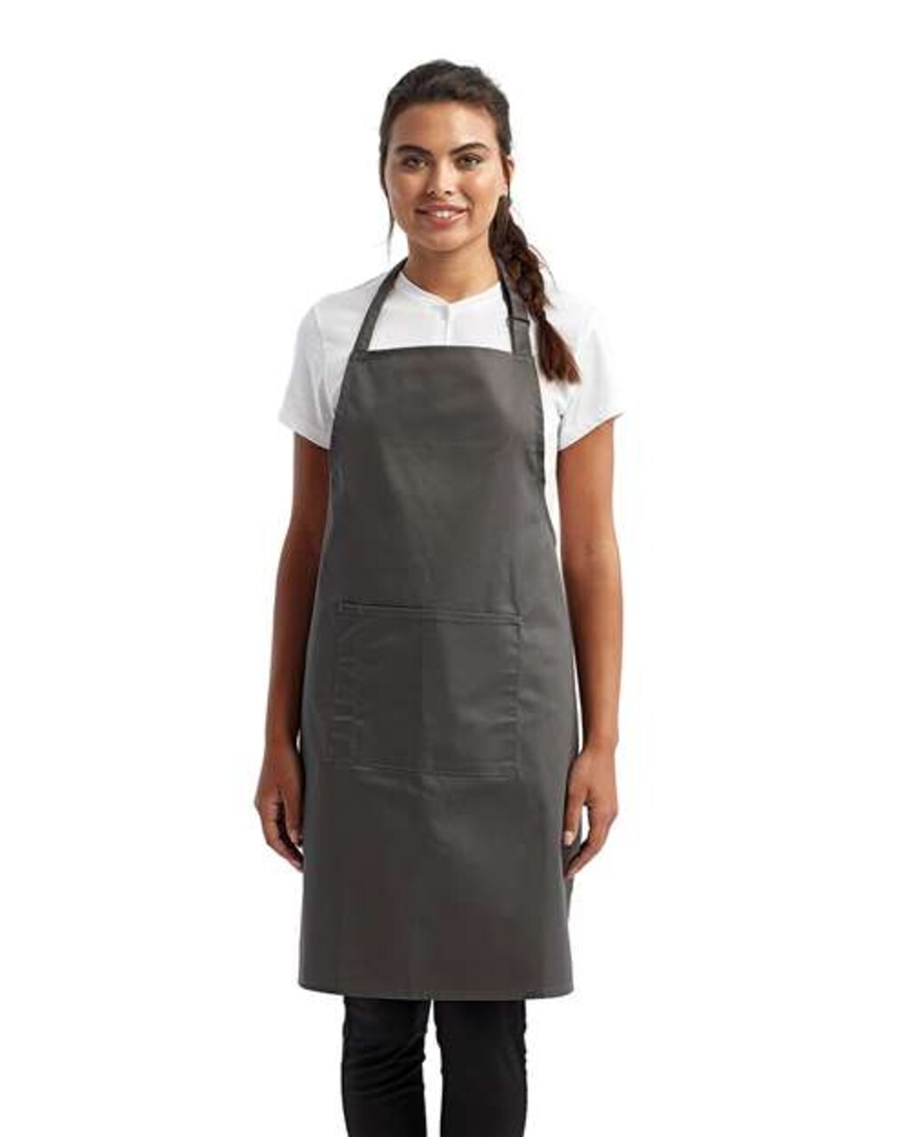 Artisan Collection by Reprime® Recycled Pocket Bib Apron Durable Eco Friendly Adjustable Neck Strap